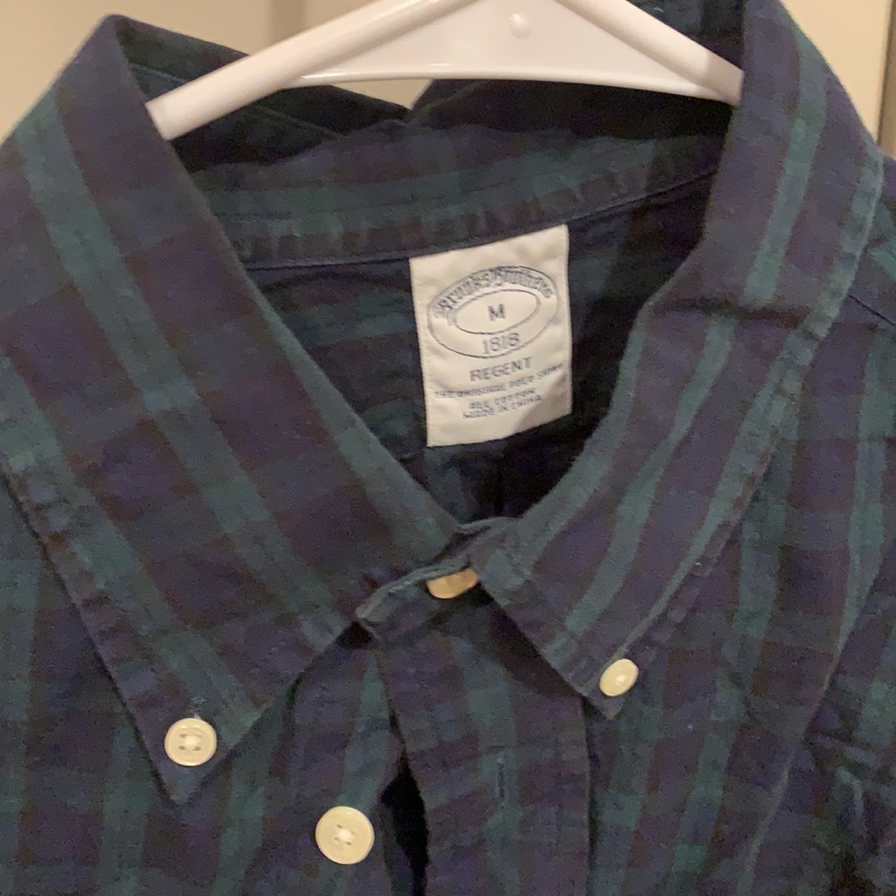 Brooks Brothers Cotton Dress Shirt in Blackwatch Plaid